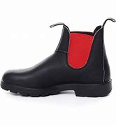 Blundstone 508 pull on chelsea black leather with red elastic - Imeldas Shoes Norwich