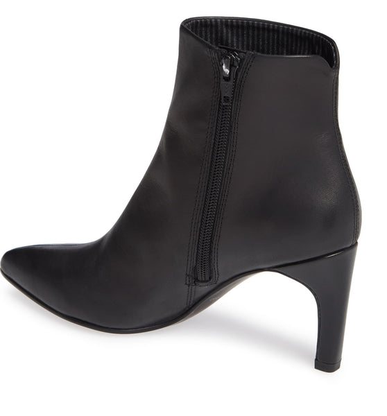 WHITNEY Black Heeled Ankle Boot - Imeldas Shoes Norwich