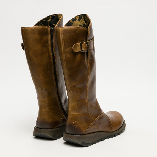 Mol 2 Camel leather Knee High zip up boot