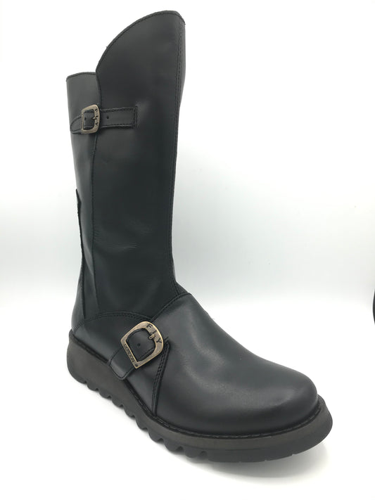 Mes 2 Black Leather Boot - Imeldas Shoes Norwich