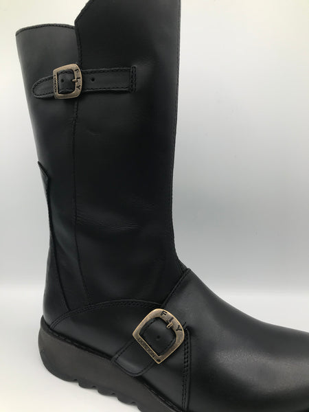 Mes 2 Black Leather Boot - Imeldas Shoes Norwich