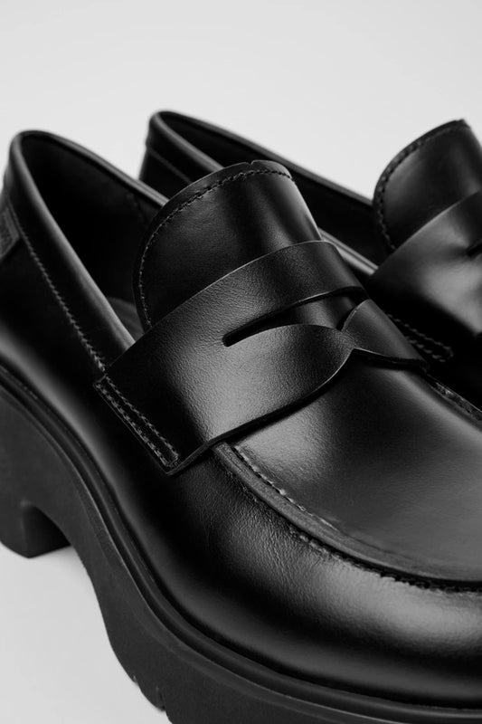 Camper K201425-002 Black Leather Loafers - Imeldas Shoes Norwich