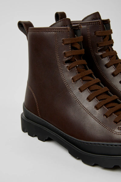 Camper K400325-023 Dark Brown Leather ankle Boots - Imeldas Shoes Norwich