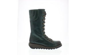Ster petrol lace up/Zip up mid boot