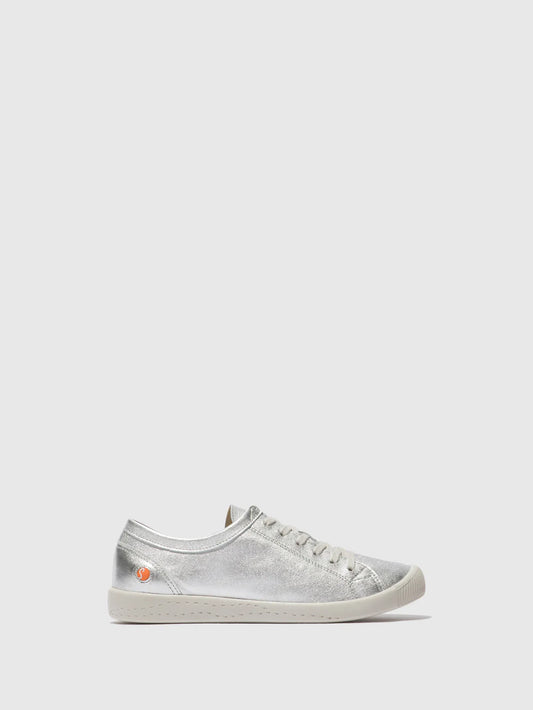 Softinos Lace-up Trainers ISLA SILVER