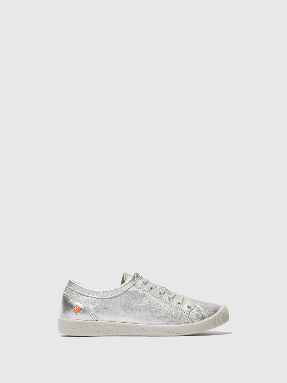 Softinos Lace-up Trainers ISLA SILVER - Imeldas Shoes Norwich