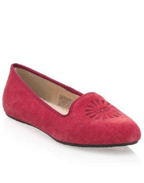 Ugg Alloway sangria slip on flat house shoe - Imeldas Shoes Norwich