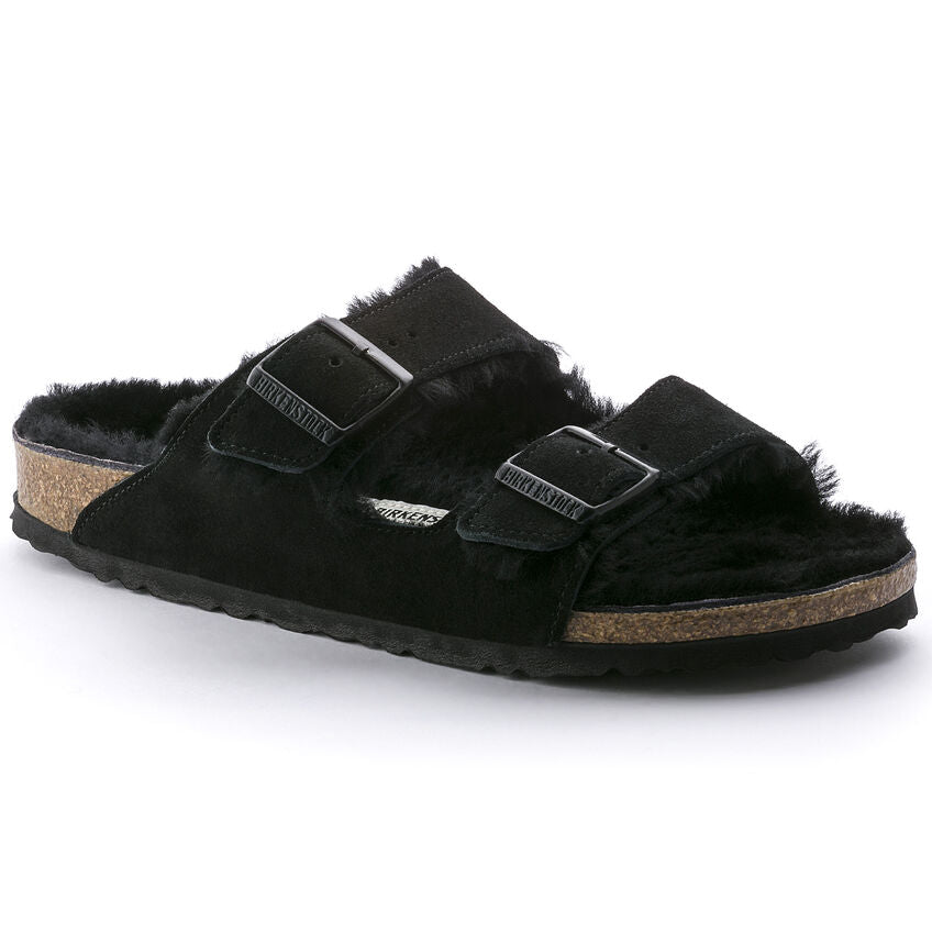 Birkenstock Arizona Shearling Black - Imeldas Shoes Norwich