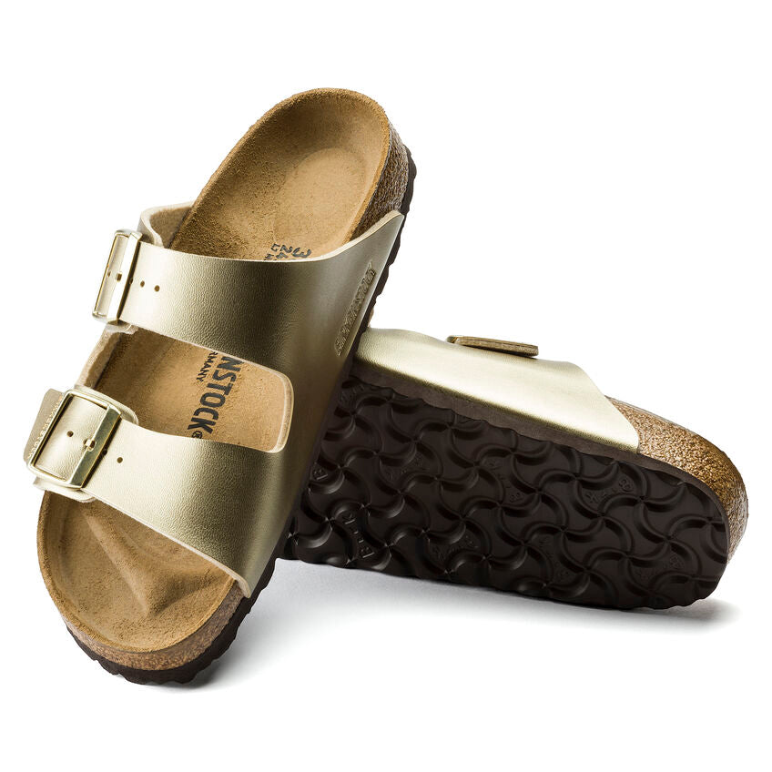 Birkenstock Arizona Sandal Birko-Flor Gold - Imeldas Shoes Norwich