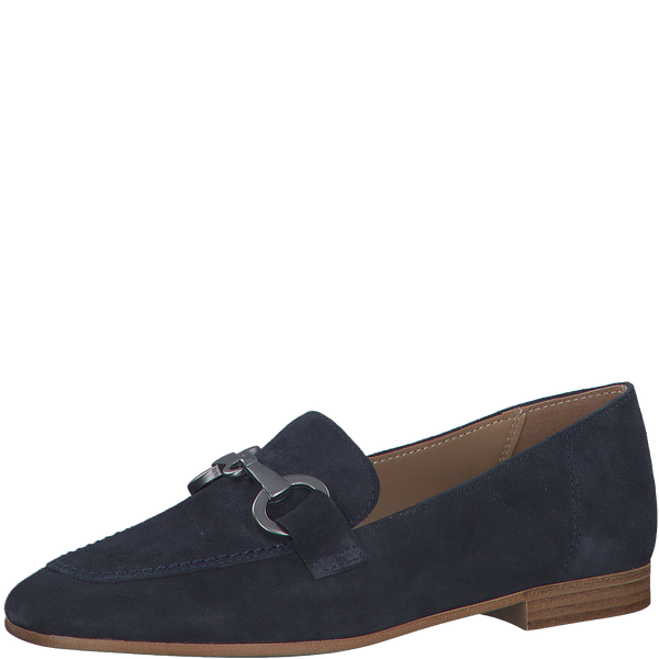 Tamaris 1-1-24222-20 navy suede flat shoes
