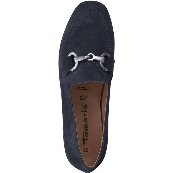 Tamaris 1-1-24222-20 navy suede flat shoes