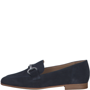 Tamaris 1-1-24222-20 navy suede flat shoes