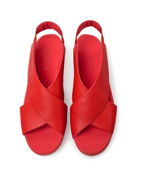 Camper k200066-062 red balloon strap sandal - Imeldas Shoes Norwich