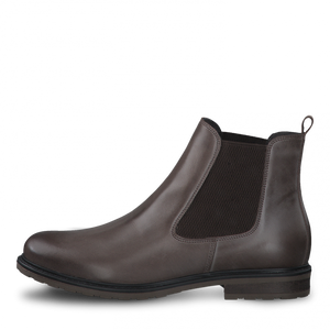 Tamaris 1-1-25056-29 Dark pepper leather ankle boot - Imeldas Shoes Norwich
