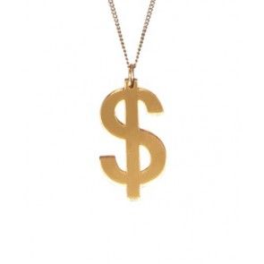 Tatty Devine dollar sign gold necklace - Imeldas Shoes Norwich