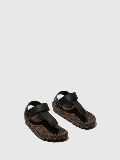 Asportuguesas Fizz black sandal - Imeldas Shoes Norwich