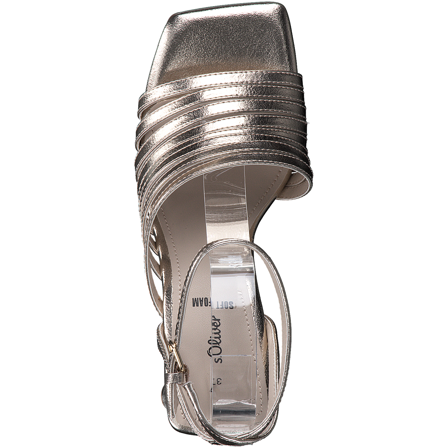 S.Oliver Gold heeled shoe