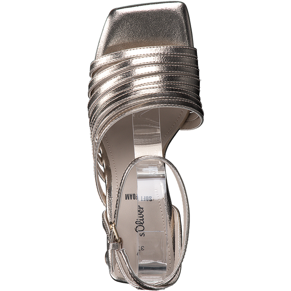 S.Oliver Gold heeled shoe