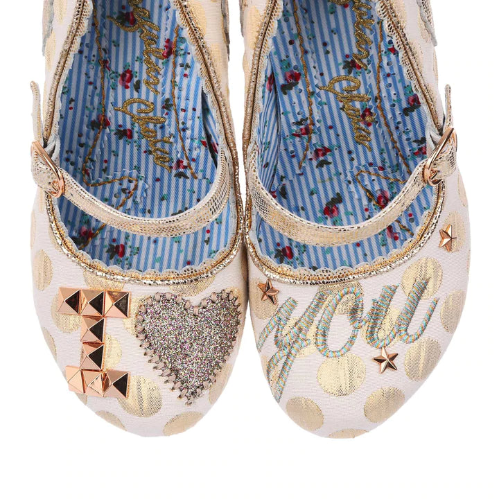 Irregular choice 4236 01a I love you bridal shoes