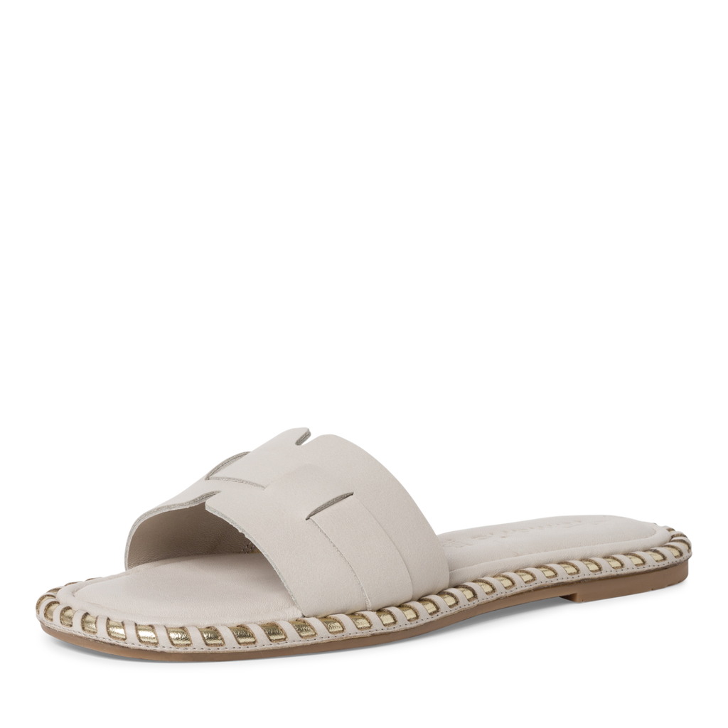 Tamaris 1-1-27137-20 ivory slide sandal
