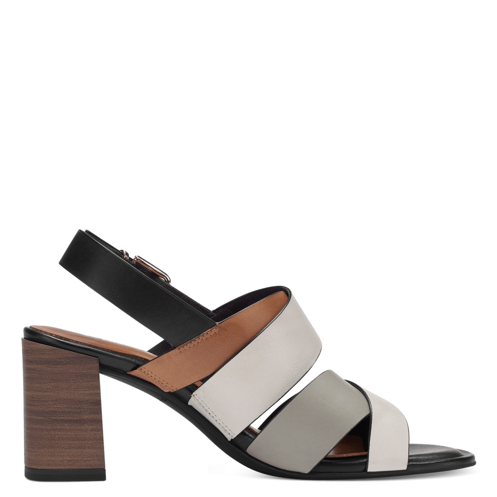 Tamaris 1-28392-20 Ivory comb heeled sandal