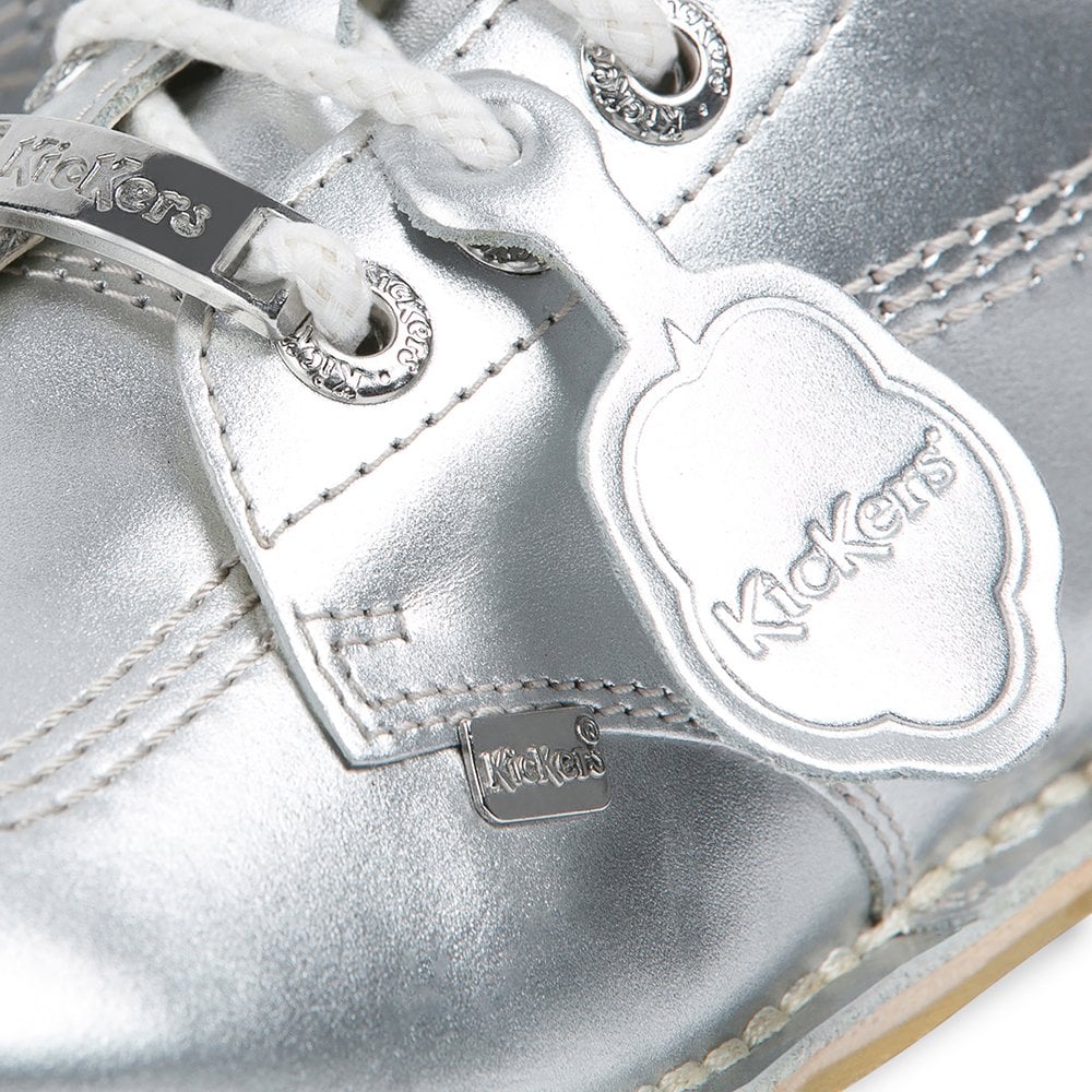 Kick Throwback Metallic Silver - Imeldas Shoes Norwich