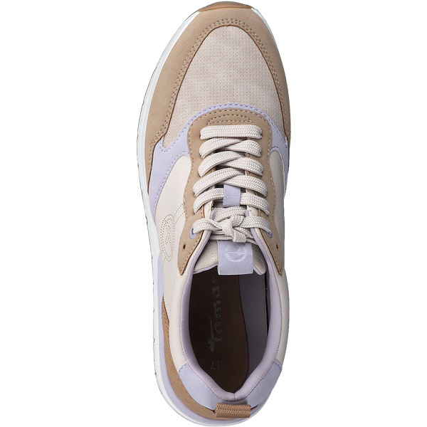 Tamaris 1-1-23733-20 lilac comb lace trainer