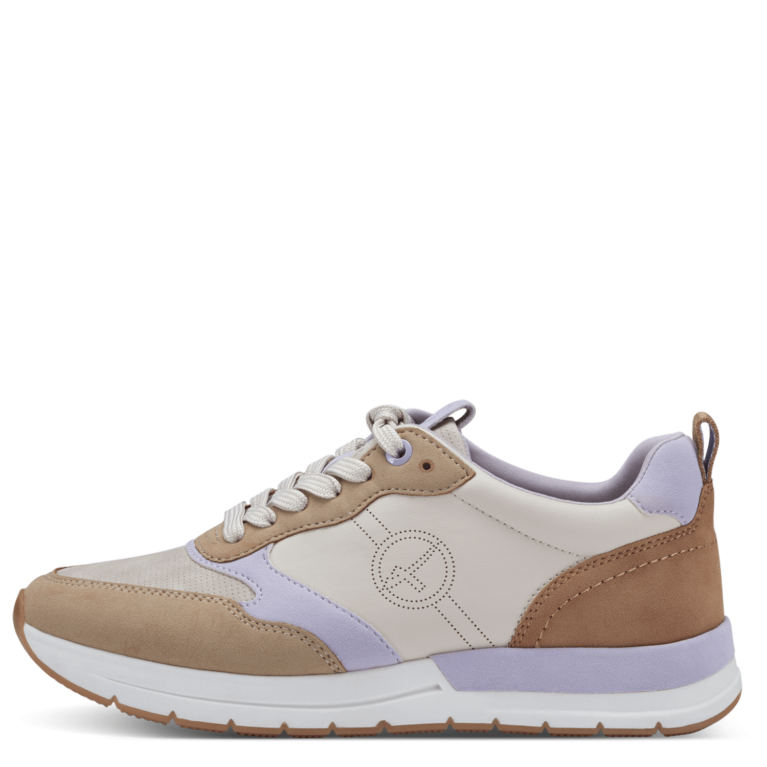 Tamaris 1-1-23733-20 lilac comb lace trainer