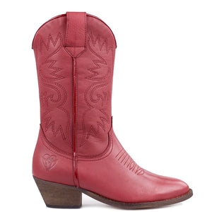 La Pintura luna red cowboy boot - Imeldas Shoes Norwich