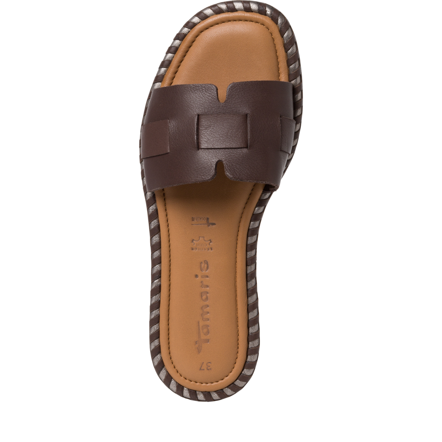 Tamaris 1-1-27137-20 Mocca slide sandal