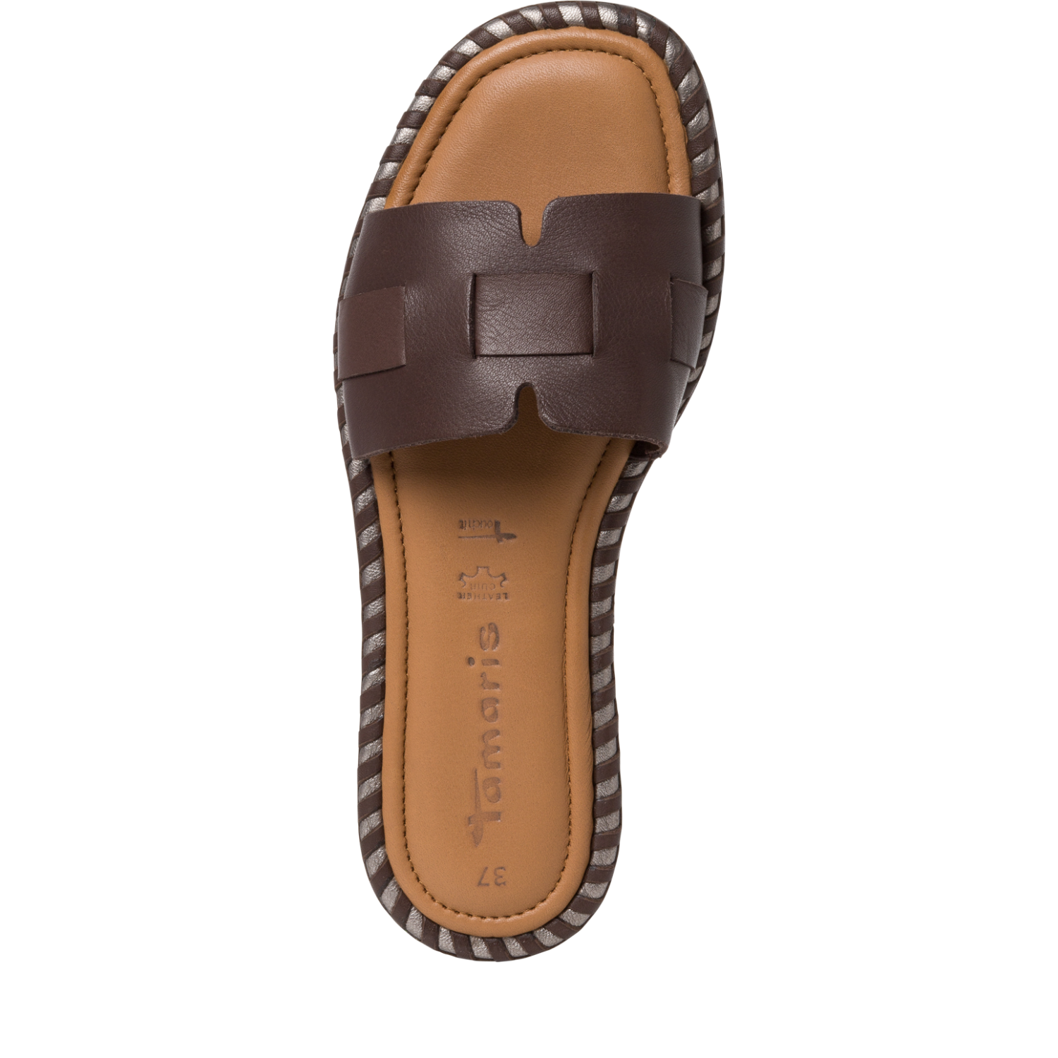 Tamaris 1-1-27137-20 Mocca slide sandal