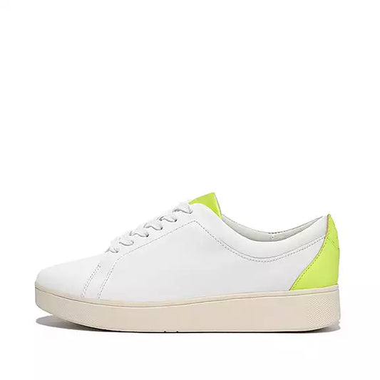 FitFlop Rally neon green pop trainer