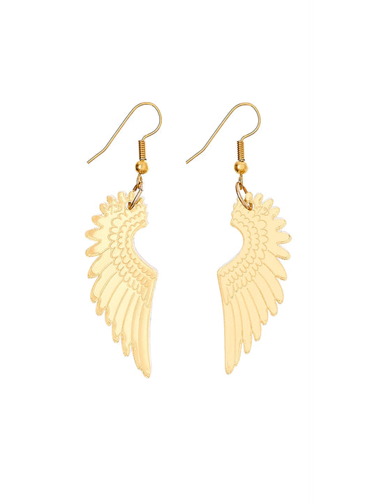 Tatty Devine mini drop Pegasus mirror gold earrings - Imeldas Shoes Norwich