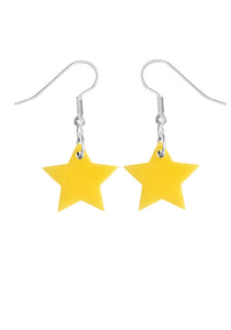 Tatty devine star charm earrings yellow