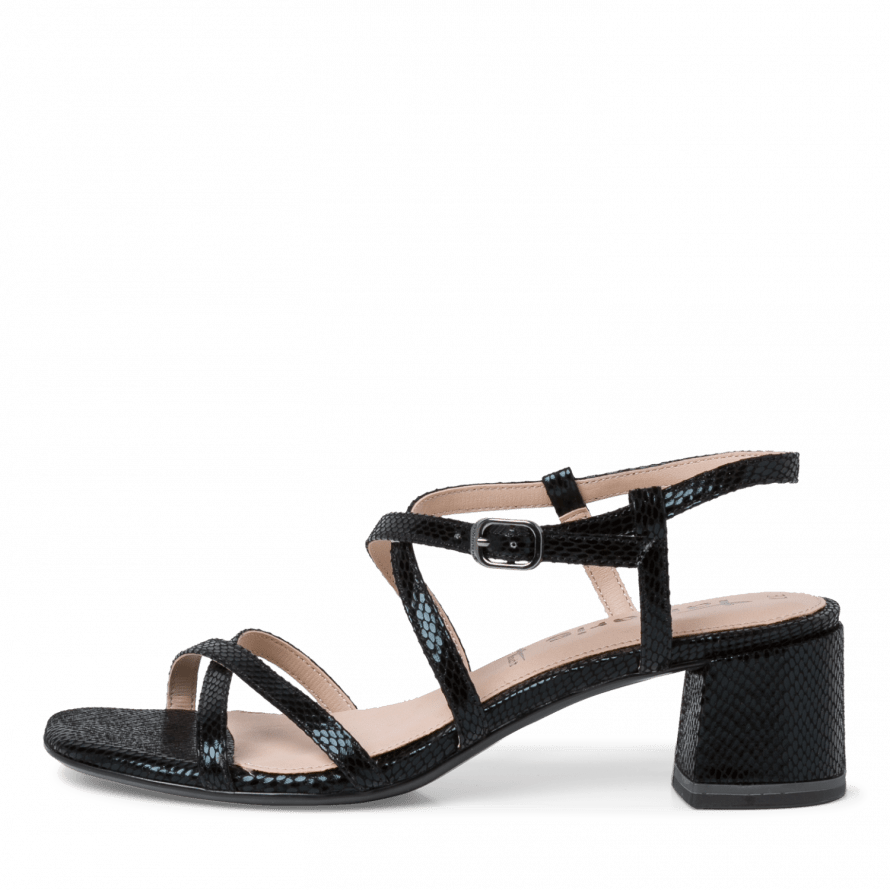 1-1-28204-28 013 Tamaris black strappy sandal - Imeldas Shoes Norwich