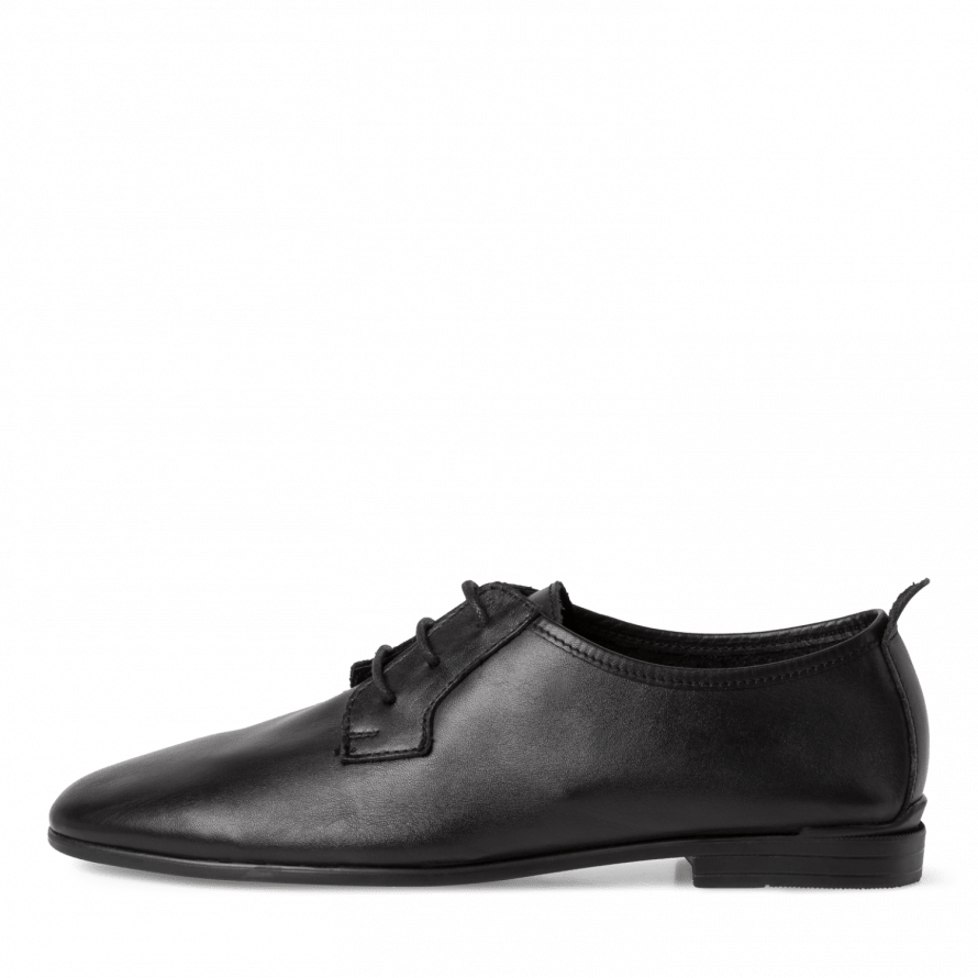 1-23202-28 black leather lace up - Imeldas Shoes Norwich