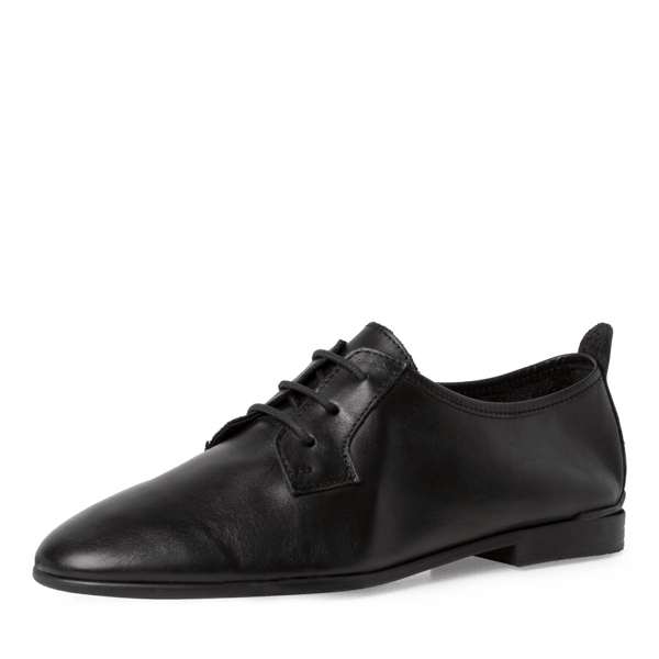 1-23202-28 black leather lace up - Imeldas Shoes Norwich