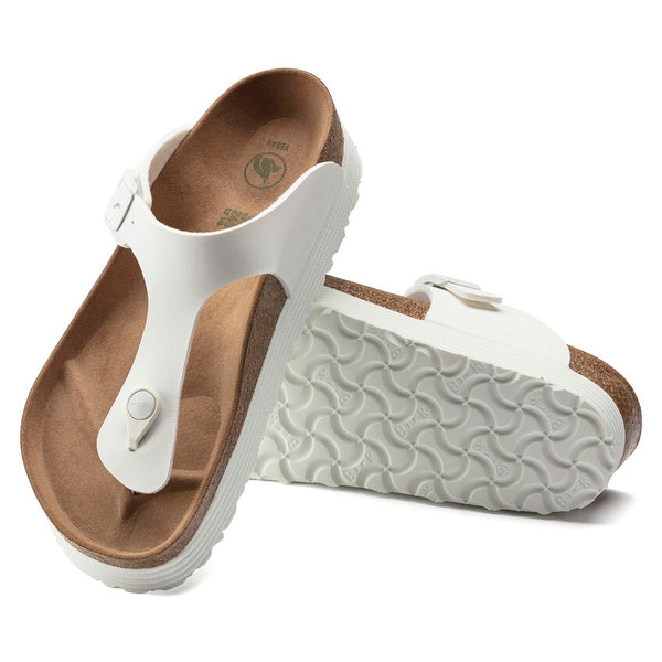 Birkenstock Gizeh platform vegan white