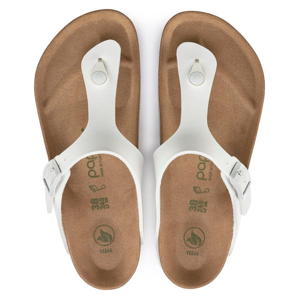 Birkenstock Gizeh platform vegan white