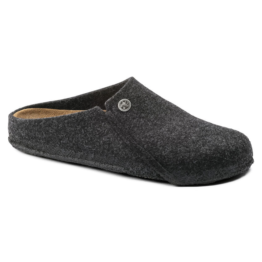 Birkenstocks Zermatt wool Anthracite slipper - Imeldas Shoes Norwich